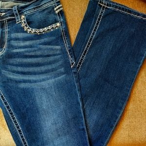 Grace jeans, size 28, denim, boot cut